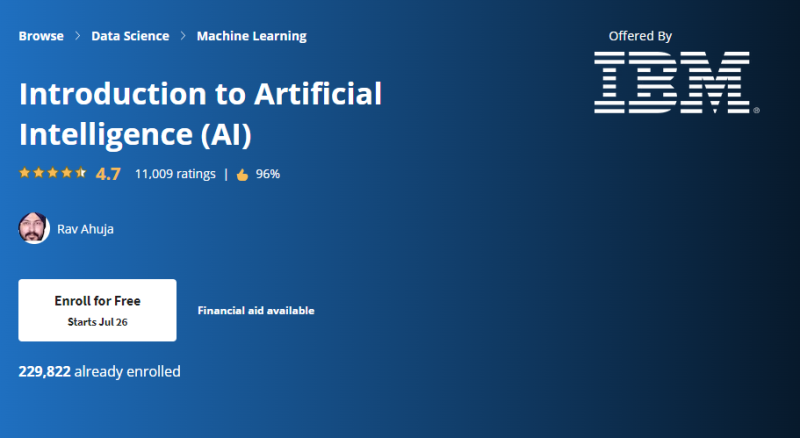 Introduction to Artificial Intelligence (AI) Coursera